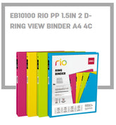 Deli Rio PP 1.5 Inch 2D-Ring View Binder A4 Size - Al Masam Stationery LLC
